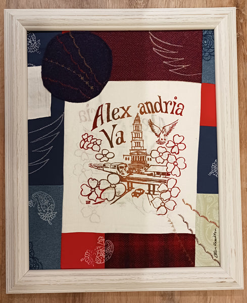 Alexandria Printed Quilt - Framed