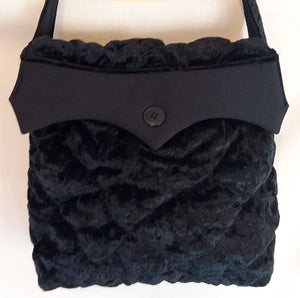 Black Velvet Halloween Handbag