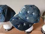 Painted Baseball Cap - Moon and Stars