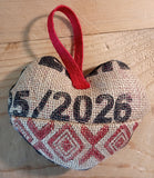 Burlap Heart Ornament