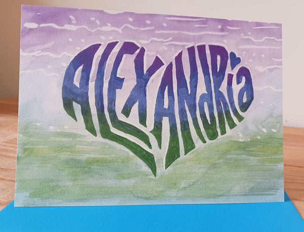 Alexandria Heart Card