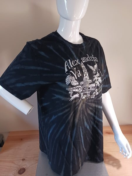 Black Tie-Dyed Alexandria T-Shirt