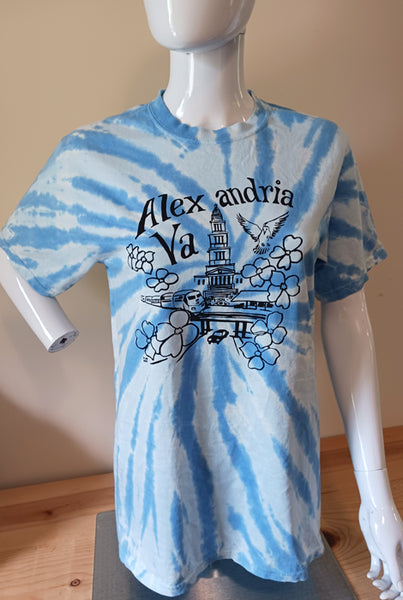 Blue Tie-Dyed Alexandria T-Shirt