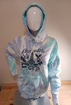 Blue Tie-Dyed Hoodie Sweatshirt - Alexandria Va