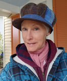 Bakerboy cap tweed, cotton lining