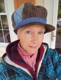 Bakerboy cap tweed, cotton lining