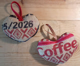 Burlap Heart Ornament