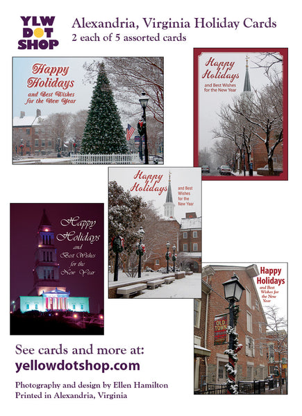 Alexandria Holiday, Christmas Cards, Assorted - 10 pack