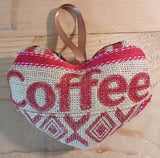 Burlap Heart Ornament