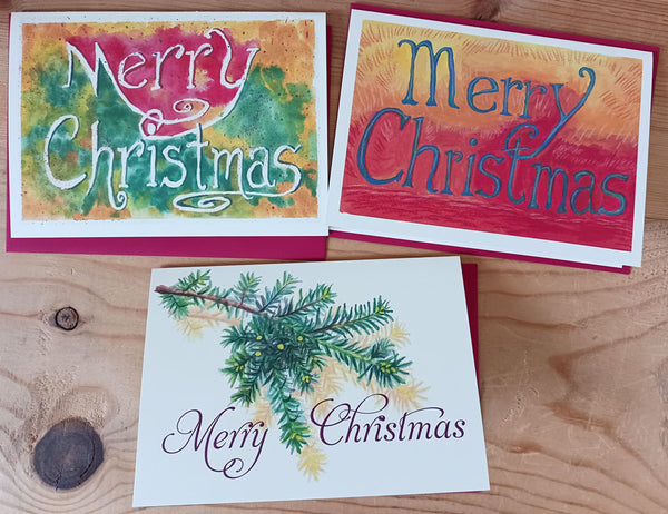 Christmas Cards - 3 designs - 6 pack