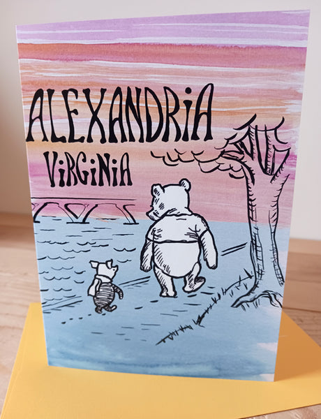 Alexandria Pooh Bear Card