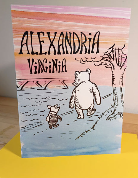 Pooh Tree Card – Yellow Dot Shop