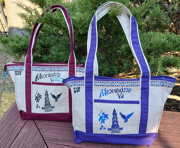 Alexandria Zipper Tote Bag