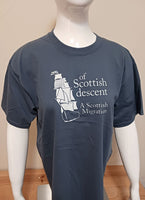 T-shirt - Of Scottish Descent - Blue Gray