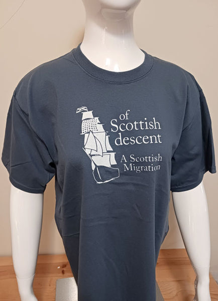 T-shirt - Of Scottish Descent - Blue Gray