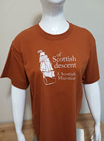 T-shirt - Of Scottish Descent - Burnt Orange