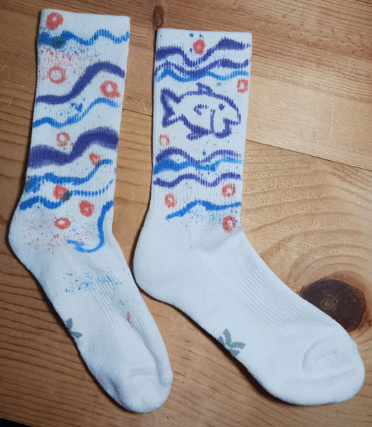 Colorful Socks - Hand Painted