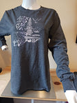 Charcoal Alexandria Temple Long-Sleeved-Shirt - XL size