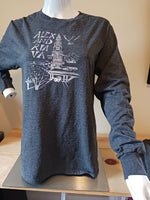 Charcoal Alexandria Temple Long-Sleeved-Shirt - XL size