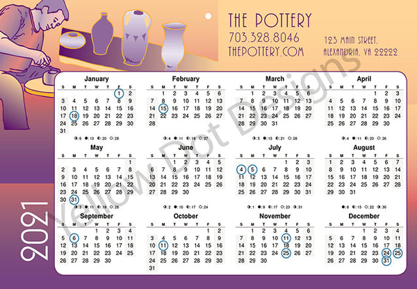 Pottery Calendars