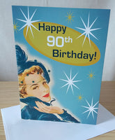 90th Birthday Card