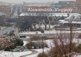 Alexandria Masonic Temple in Snow Cards