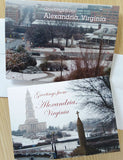 Alexandria Masonic Temple in Snow Cards