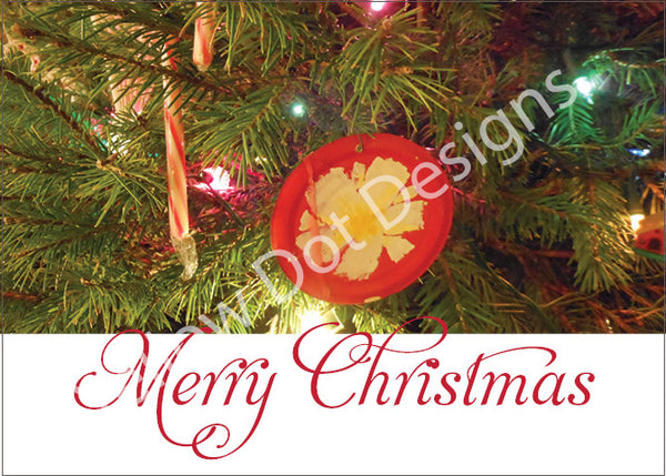 Christmas Card-Ornament - 8 Pack
