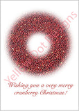 Cranberry Wreath Card