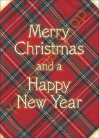 Plaid Christmas Cards - 5 Pack