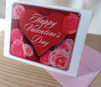 Valentine's Day Card with Roses - 039