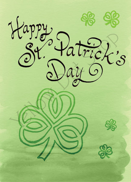 St. Patrick's Day Card - Watercolor